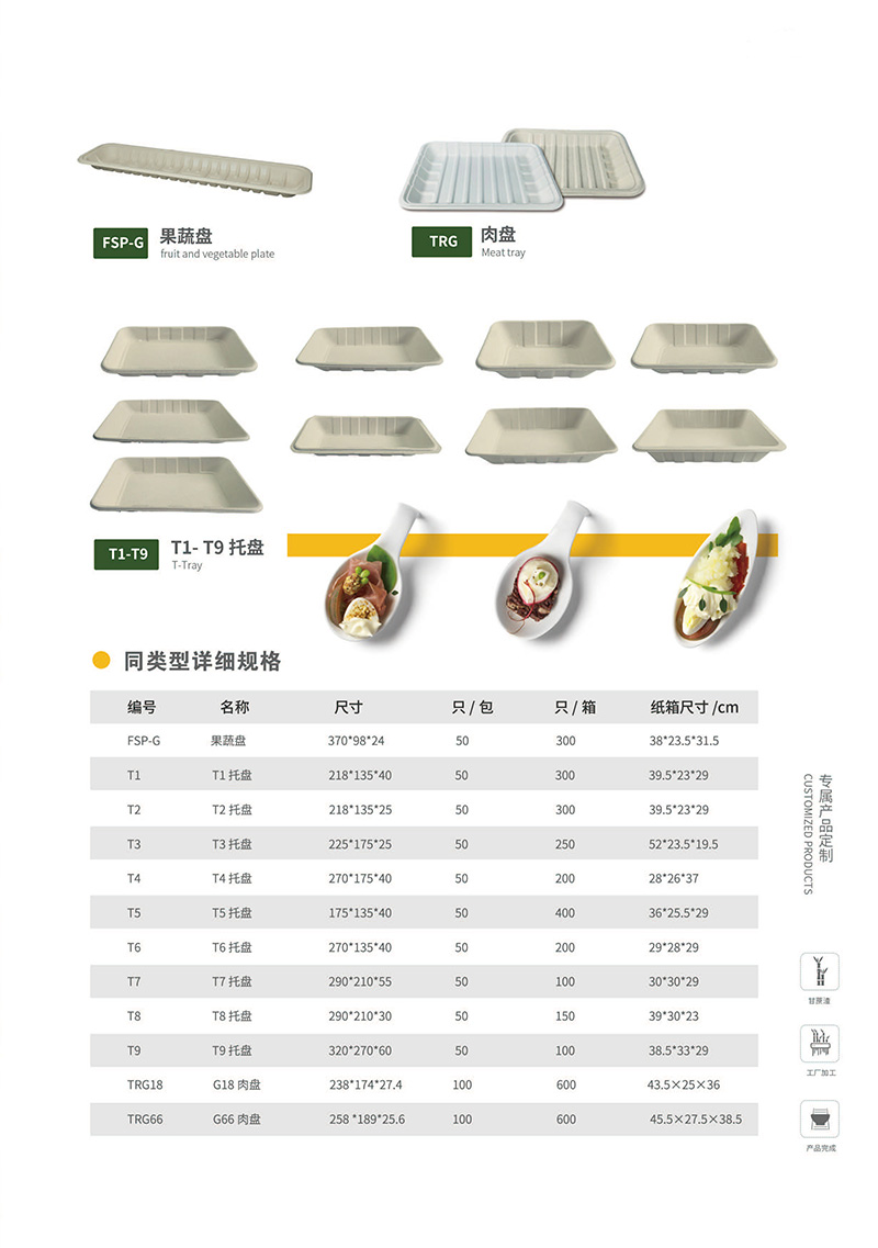 甘蔗渣環(huán)保餐具  一次性打包盒 圓盤 方盤 打包盒 碗 方盒  團餐盒